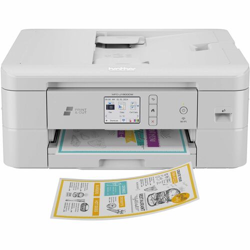 Brother BRTMFCJ1800DW MFC-J1800DW Wireless Inkjet Multifunction Printer - Color