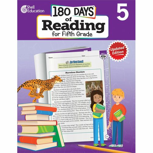 Shell Education SHL135047 180 Days of Reading for Fifth Grade, 2nd Edition Printed Book