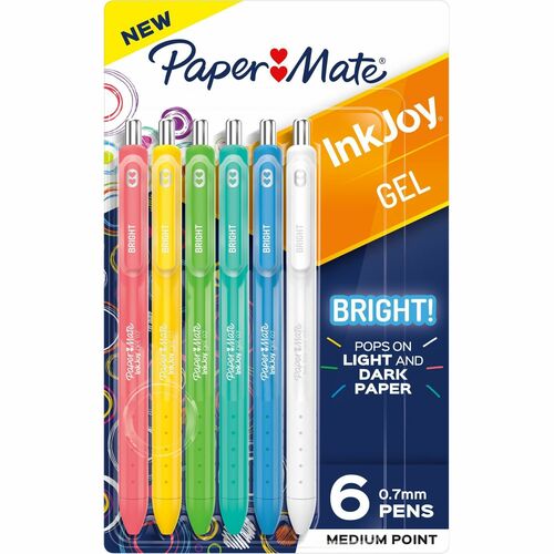 Paper Mate PAP2173765 Inkjoy Gel Bright! Pens, Medium Point (0.7mm)