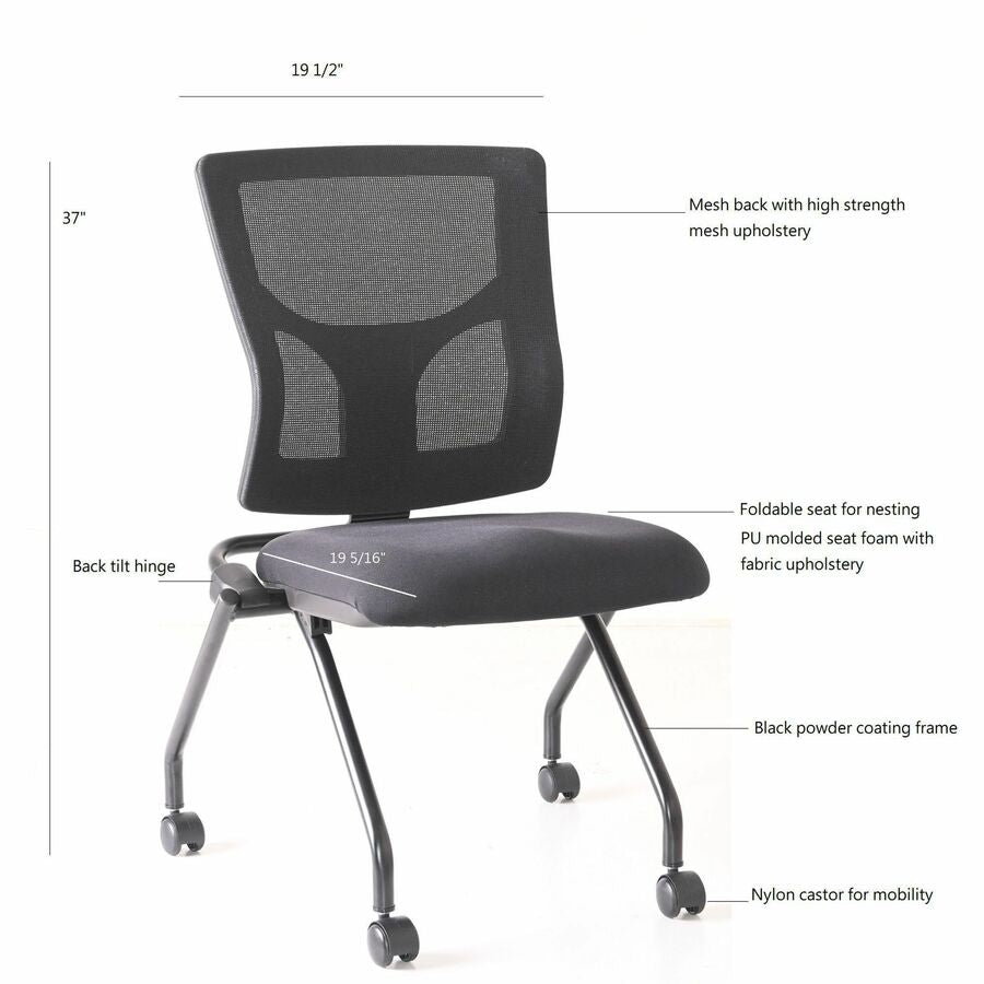 Lorell LLR62020 Conjure Mesh Training Chairs