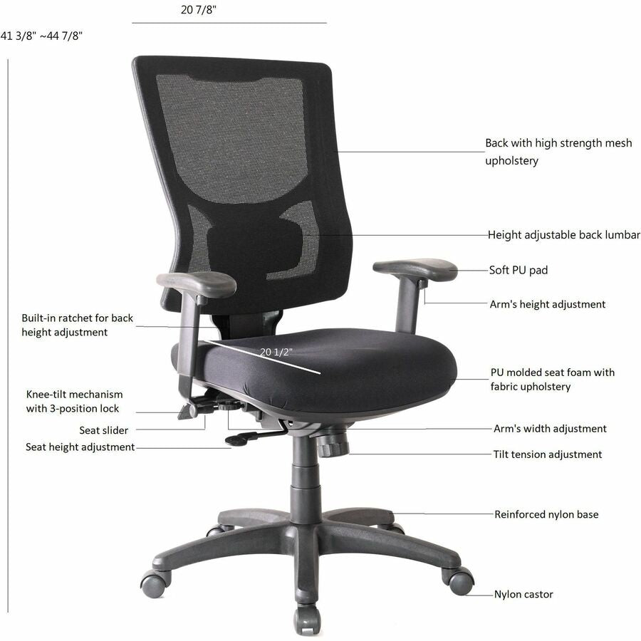Lorell LLR62015 Conjure High-Back Office Chair
