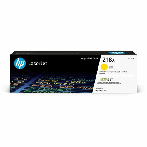 HP HEWW2182X 218X Original High Yield Laser Toner Cartridge - Yellow - 1 Each