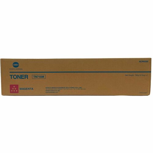 Konica Minolta KNMACP8330 TN-715M Original Laser Toner Cartridge - Magenta - 1 Each