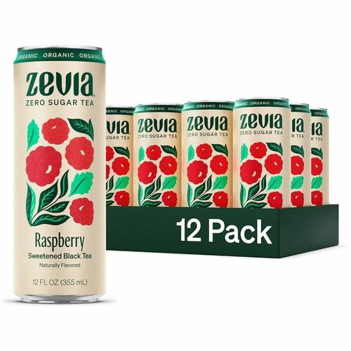 Zevia ZEV0170312 Zero Sugar Black Tea Black Tea
