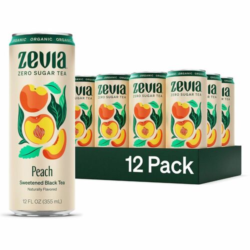 Zevia ZEV0170412 Zero Sugar Black Tea Black Tea
