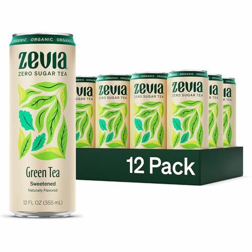 Zevia ZEV0170612 Sweetened Green Tea Green Tea