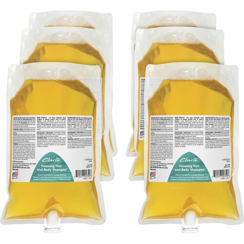 Betco BET7532900CT Clario Foaming Hand, Hair and Body Shampoo Refills