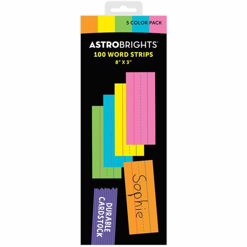 Astrobrights WAU9104001 Ruled Handwriting Strips