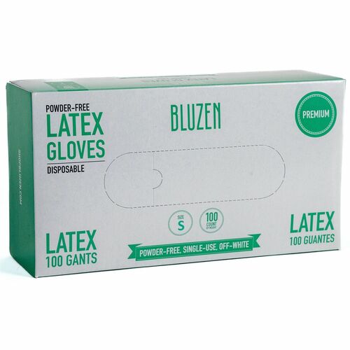 BLUZEN RMLLAT101SCT Powder-Free Latex Gloves