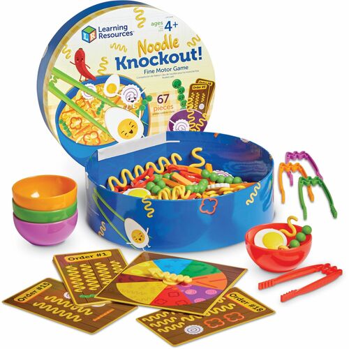 Learning Resources LRNLER5549 Noodle Knockout Fine Motor Game