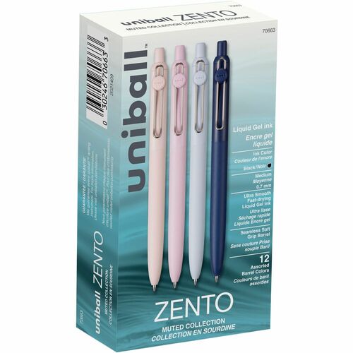 uniball™ UBC70663 Zento Retractable Liquid Gel Pens