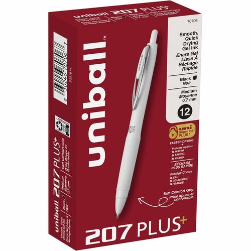uniball™ UBC70706 207 Plus Retractable Gel Pens