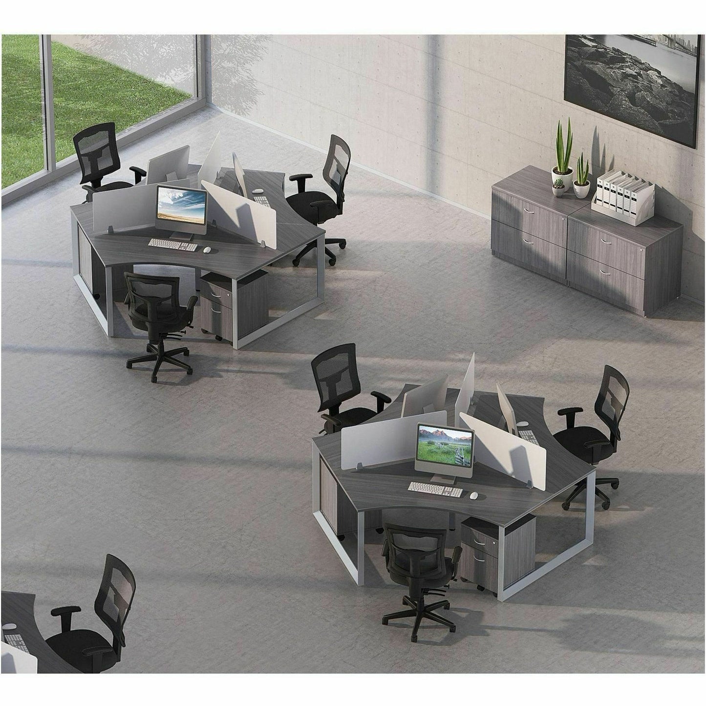Lorell LLR6200064 Multifunctional Mesh High-back Exec. Chair