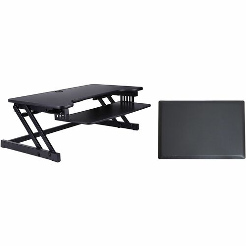 Rocelco RCLRDADRBMAFM Standing Desk Converter & Commercial-grade Anti-Fatigue Mat