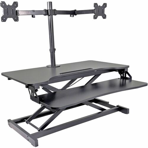 Rocelco RCLRVADRBDM2 Desk Riser & Dual-Monitor Mount
