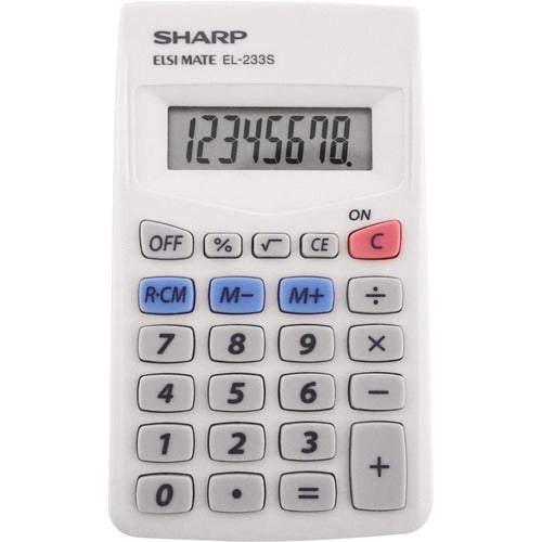 Sharp Calculators SHREL233SB EL-233SB 8-Digit Pocket Calculator