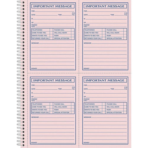 Adams ABFSC1184P Carbonless Important Message Pad