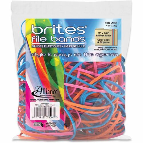 Alliance Rubber ALL07800 Brites File Bands