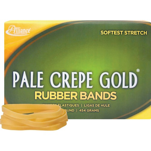 Alliance Rubber ALL20645 Pale Crepe Gold Rubber Bands