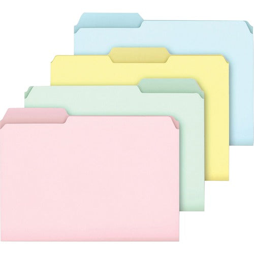 Pendaflex PFXC2113PASR 1/3 Tab Cut Letter Recycled Top Tab File Folder