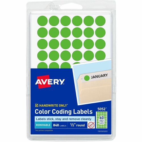 Avery® AVE05052 Avery® Color-Coding Labels