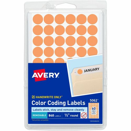 Avery® AVE05062 Avery® Color-Coding Labels