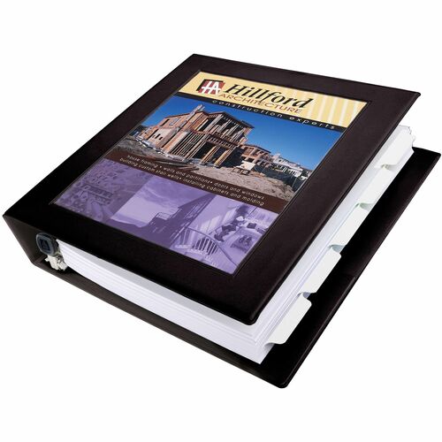Avery® AVE68058 Framed View Binder - 1 1/2" Binder Capacity - Letter - 8 1/2" X 11" Sheet Size - 400 Sheet Capacity - 3 X D-Ring Fastener(S) - 2 Internal Pocket(S) - Vinyl - Black - Recycled - 1 Each