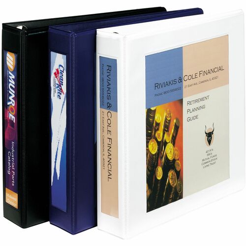 Avery® AVE68060 Framed View Binder - 1 1/2" Binder Capacity - Letter - 8 1/2" X 11" Sheet Size - 400 Sheet Capacity - 3 X D-Ring Fastener(S) - 2 Internal Pocket(S) - Vinyl - White - Recycled - 1 Each