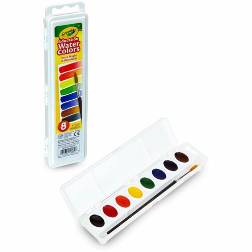 Crayola CYO530080 Educational Water Colors Oval Pans