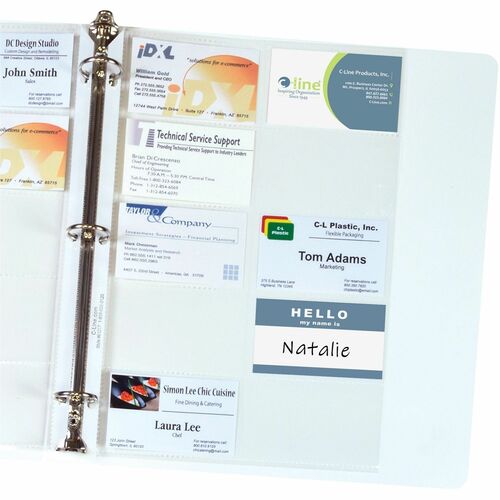 C-Line CLI61217 Business Card Refill Pages