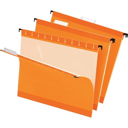 Pendaflex PFX415215ORA 1/5 Tab Cut Letter Recycled Hanging Folder