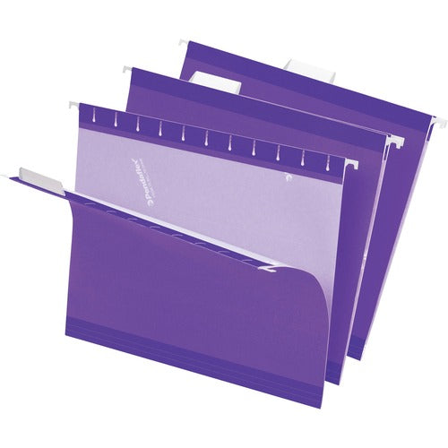 Pendaflex PFX415215VIO 1/5 Tab Cut Letter Recycled Hanging Folder