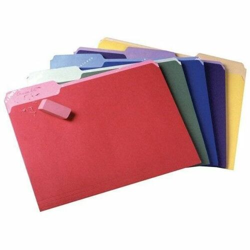 Pendaflex PFX84370 1/3 Tab Cut Letter Recycled Top Tab File Folder