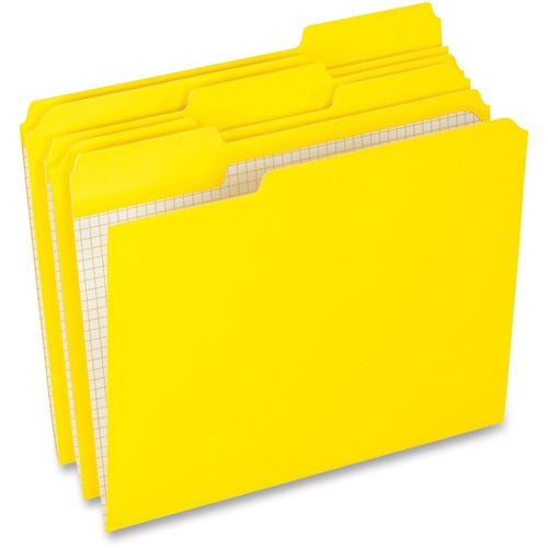 Pendaflex PFXR15213YEL 1/3 Tab Cut Letter Recycled Top Tab File Folder