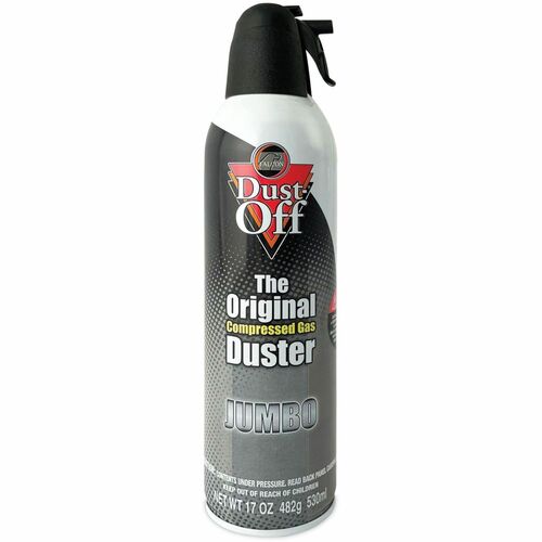 Falcon FALDPSJMB Dust-Off Dpsjmb Jumbo Disposable Duster - Ozone-Safe, Moisture-Free - 1 Each - Gray