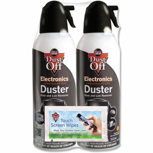 Falcon FALDSXLPW Dust-Off Dsxlpw Xl Compressed Gas Duster - Ozone-Safe, Moisture-Free - 2 / Pack