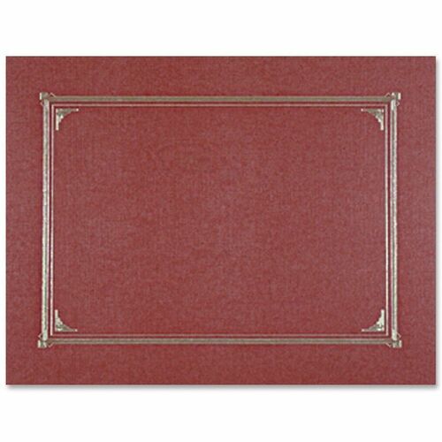 Geographics GEO45333 Geographics Linen Certificate Cover - Letter, A4 - 8 1/2" X 11", 10" X 8", 8 17/64" X 11 11/16" Sheet Size - Linen - Burgundy - Recycled - 6 / Pack