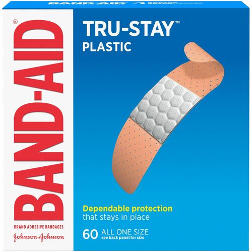 Band-Aid JOJ5635 Tru-Stay Plastic Strips Adhesive Bandages