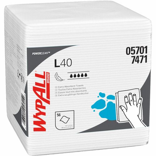 Wypall KCC05701CT PowerClean L40 Extra Absorbent Towels