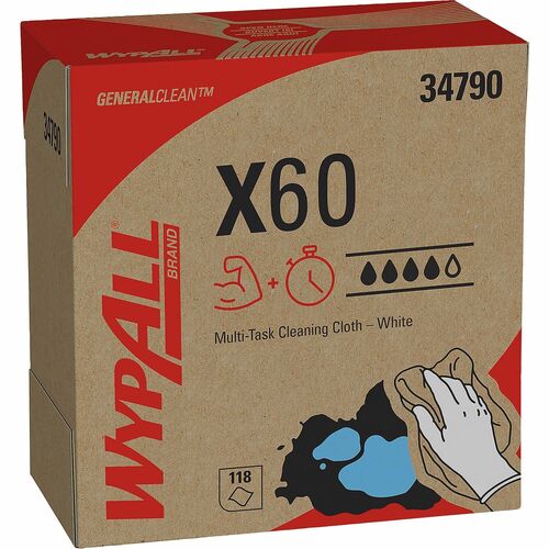 Wypall KCC34790 GeneralClean X60 Multi-Task Cleaning Cloths - Pop-Up Box