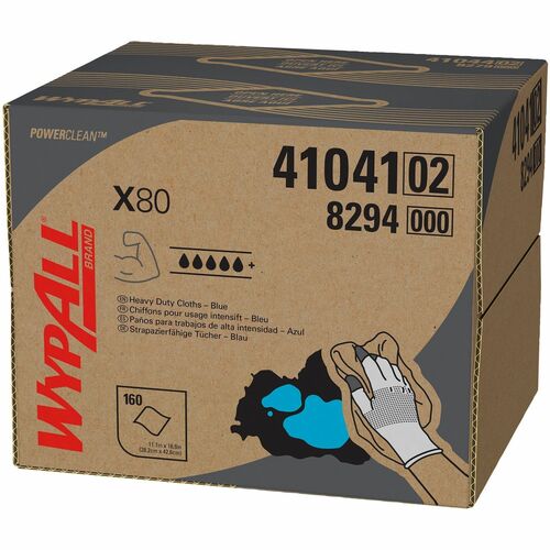Wypall KCC41041 PowerClean X80 Heavy Duty Cloths - Brag Box