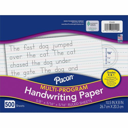 Pacon® PAC2420 Multi-Program Handwriting Papers