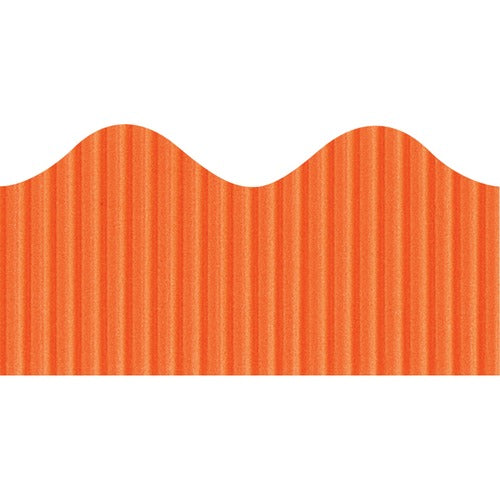 Bordette PAC37104 Pacon Bordette Scallopeddecorative Border - Rectangle With Scalloped Trim - Pin-Up - Fadeless - 2.25" Width X 600" Length - Orange - Paper - 1 / Roll