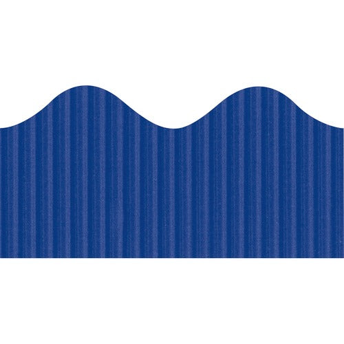 Bordette PAC37204 Pacon Bordette Scalloped Decorative Border - Rectangle With Scalloped Trim - Pin-Up - Fadeless - 2.25" Width X 600" Length - Royal Blue - Paper - 1 / Roll