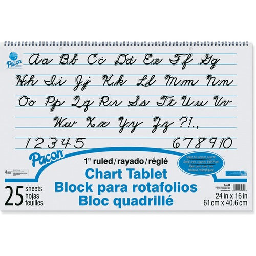 Pacon® PAC74620 Ruled Chart Tablet