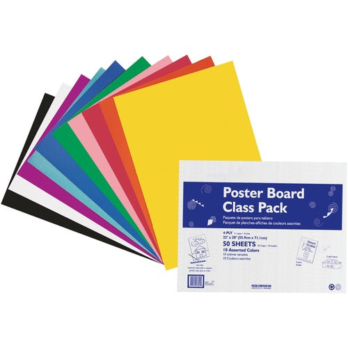 Pacon® PAC76347 Poster Board Class Pack