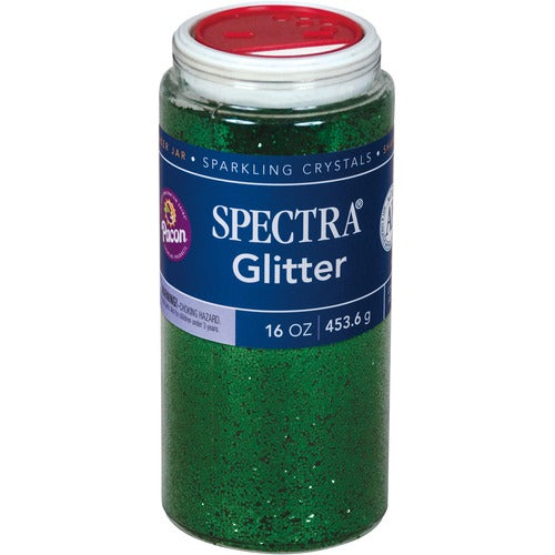 Spectra PAC91760 Glitter Sparkling Crystals - 16 Oz - 1 Each - Green