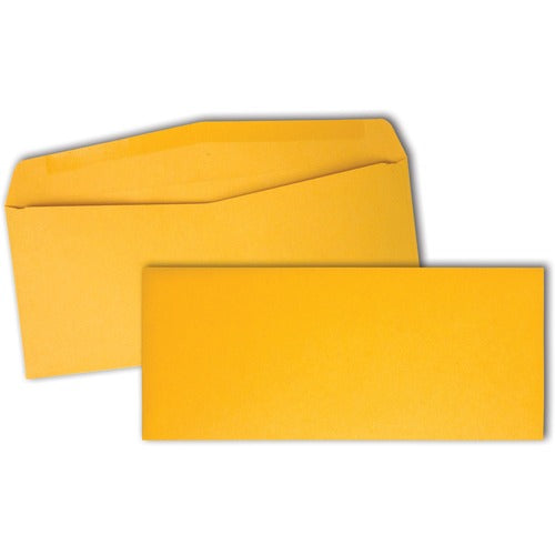 Quality Park QUA11162 Kraft Business Envelopes - Business - #10 - 4.13" Width X 9.50" Length - 28 Lb - Gummed - Kraft - 500 / Box - Kraft