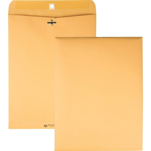 Quality Park QUA37797 Heavy-Duty Clasp Envelope - Clasp - #97 - 10" Width X 13" Length - 32 Lb - Gummed - Kraft - 100 / Box - Kraft