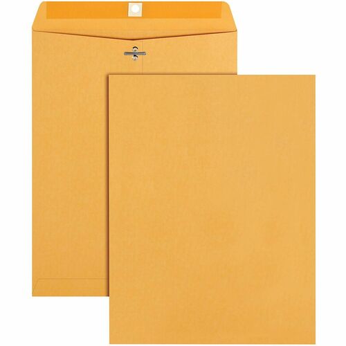Quality Park QUA37893 Clasp Envelope - Clasp - #93 - 9.50" Width X 12.50" Length - 28 Lb - Gummed - Kraft - 100 / Box - Kraft